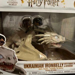 Funko pop! Ukrainian Ironbelly with Ron, Harry & Hermione